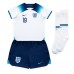Engeland Mason Mount #19 Babykleding Thuisshirt Kinderen WK 2022 Korte Mouwen (+ korte broeken)